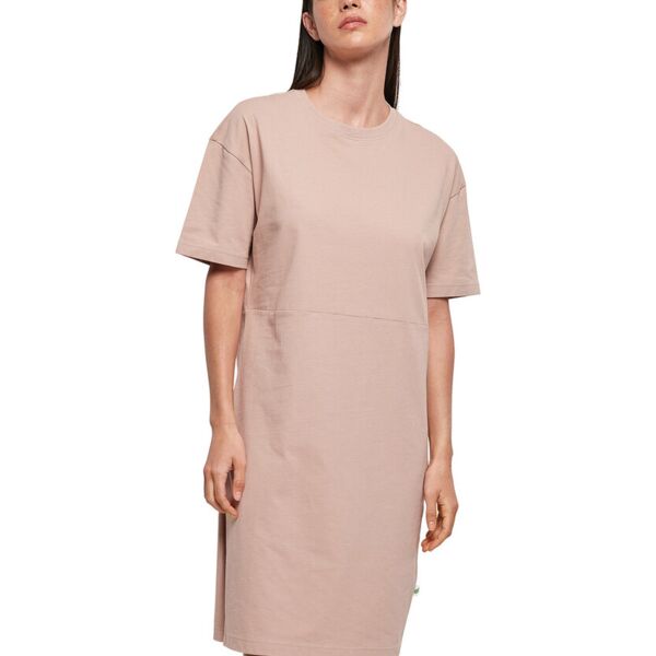 Women's organic oversizes slit tee dress Thumbnail