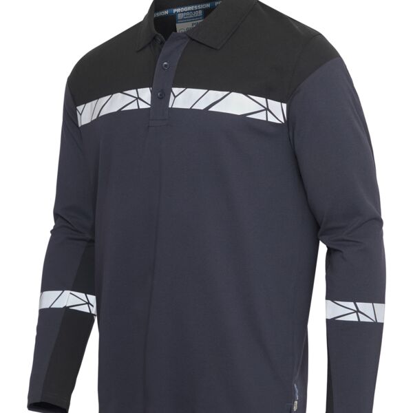 Progression 7004 Long Sleeve Pique Polo Thumbnail