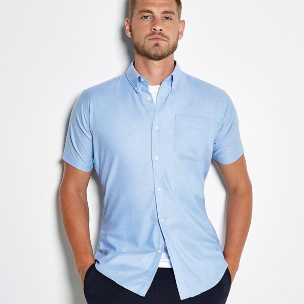 Slim fit workwear Oxford shirt short sleeve Thumbnail