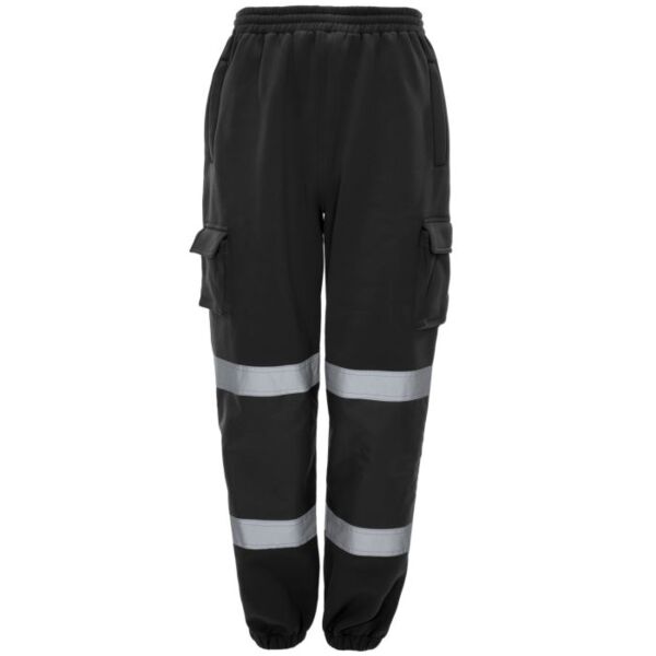 Hi Viz Black Jogging Bottoms Thumbnail